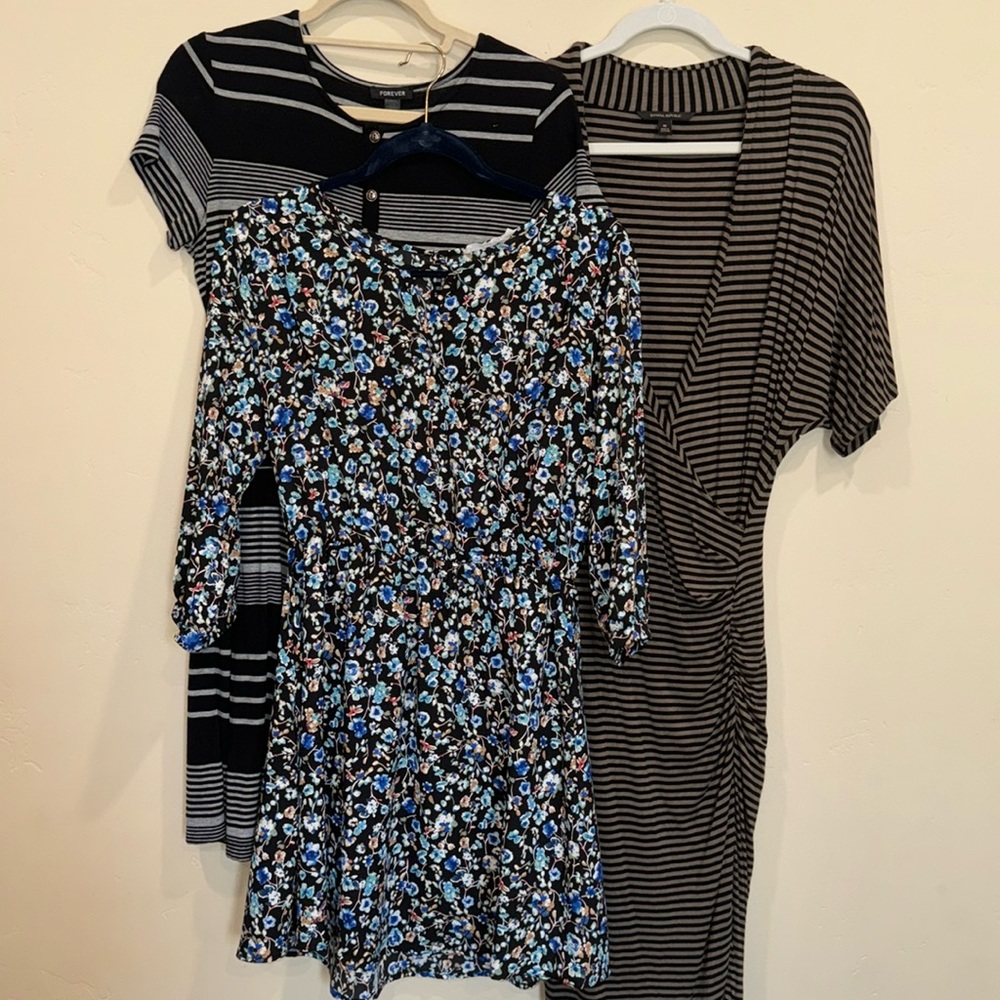 Black patterned  Dress Bundle